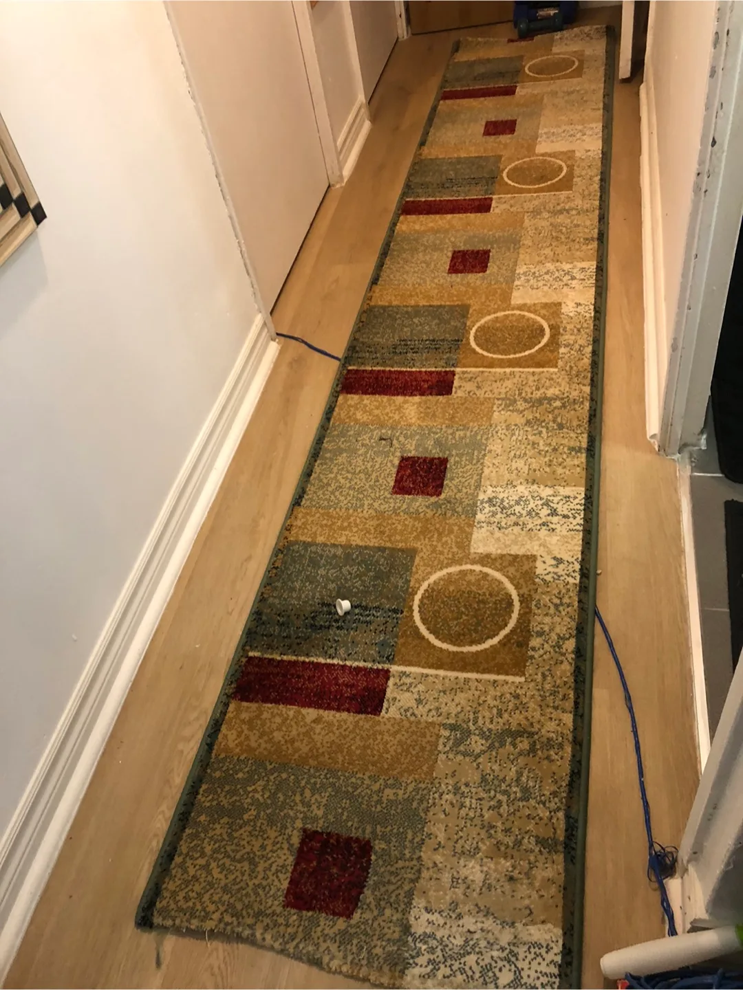 2 Patterned Hallway Runner Rug $25 each image indicator(2)
