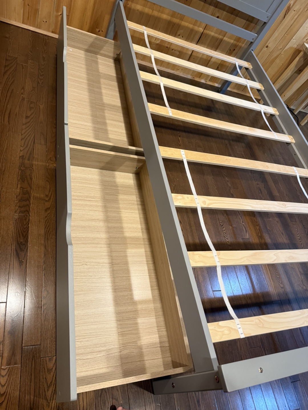 Twin bed frame with drawers - photo 4