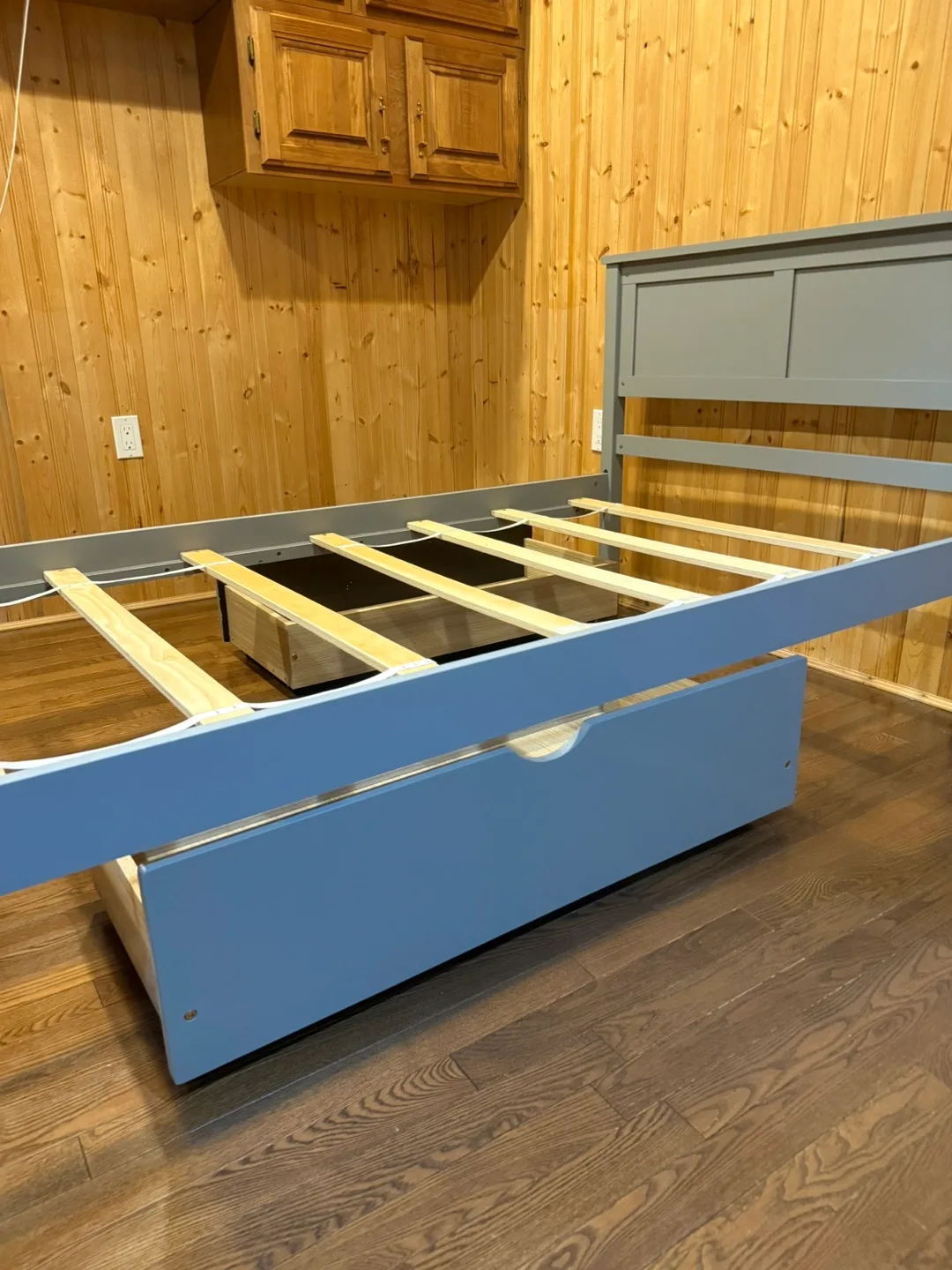Twin bed frame with drawers image indicator(6)