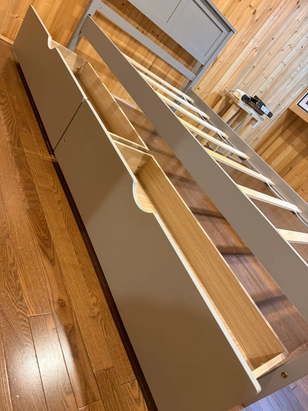 Twin bed frame with drawers image indicator(7)