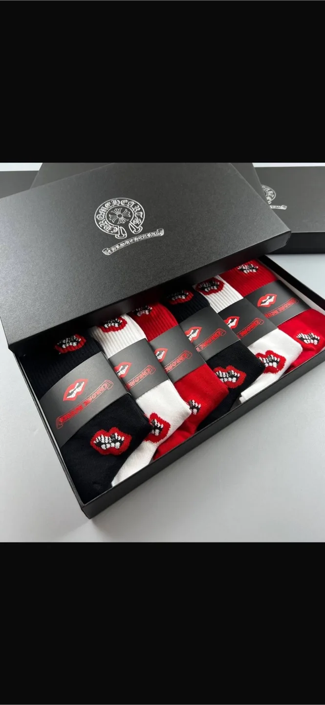 CH Socks Set - Black, White, Red thumbnail