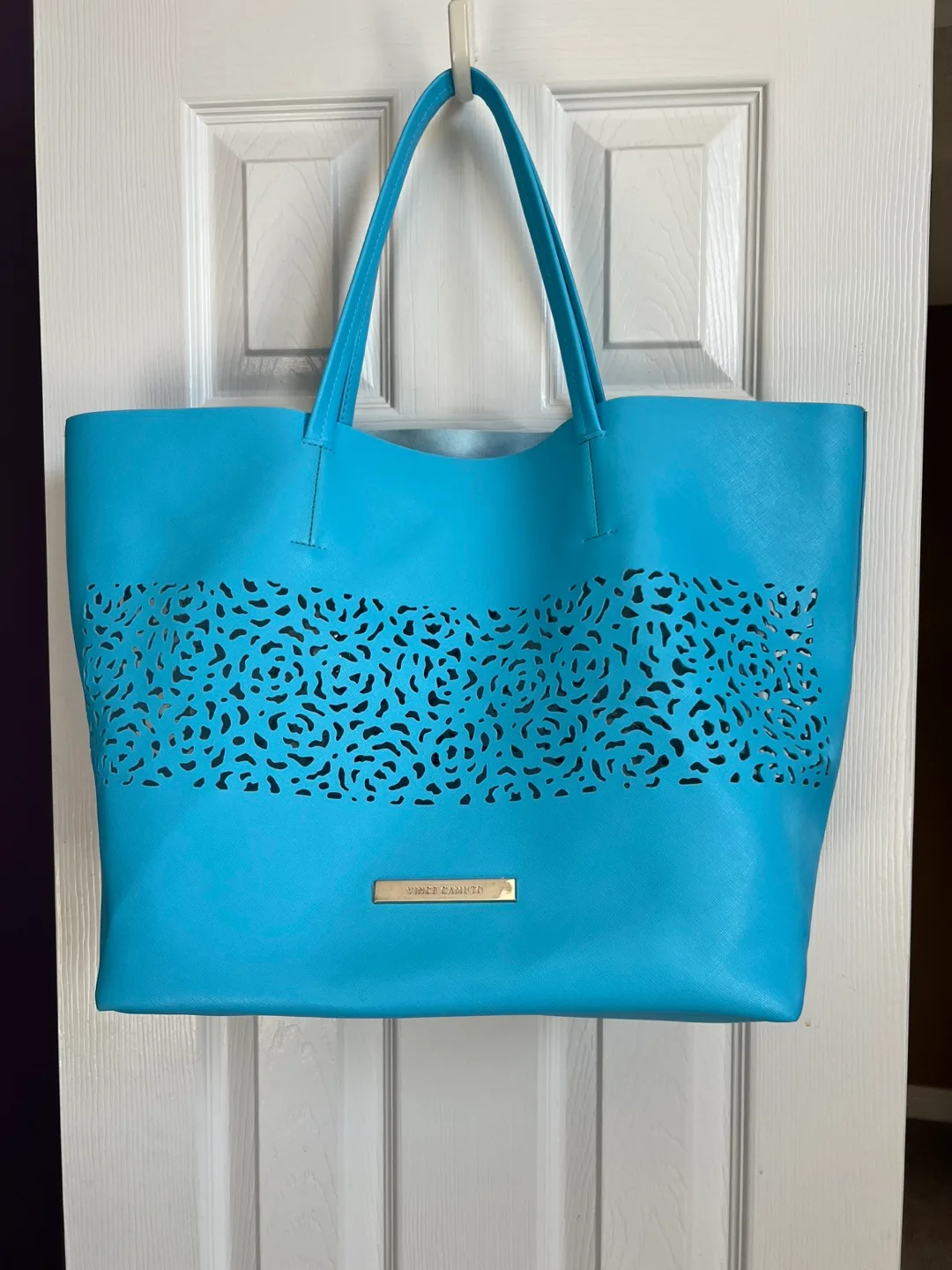 Vince Camuto Blue Tote Bag thumbnail