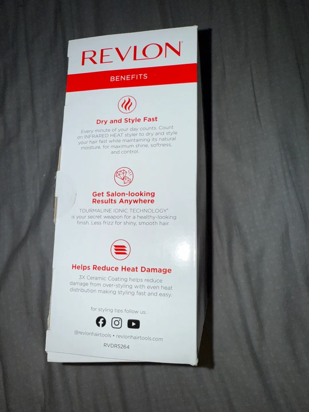 New Revlon Boosted Shine Infrared Hair Dryer image indicator(2)