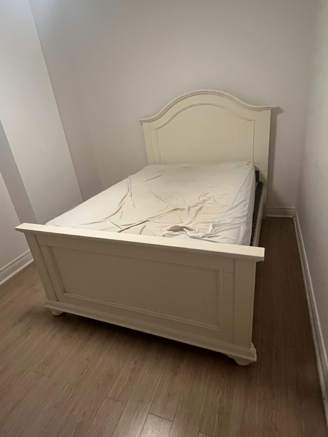 White Wooden Bed Frame