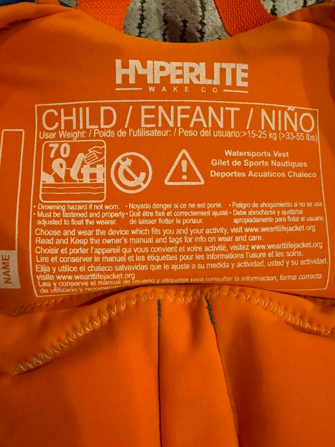 Child floatation device image indicator(3)