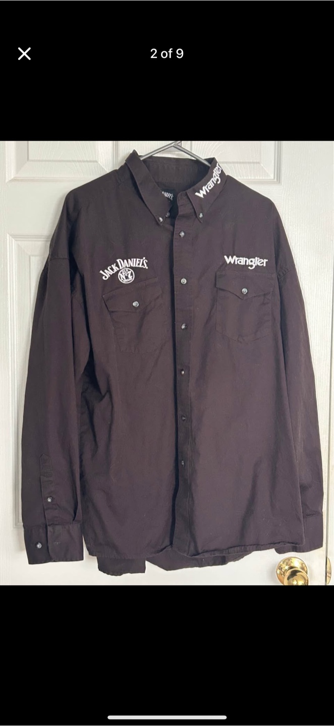 Wrangler X Jack Daniel’s Long Sleeve Western Shirt-Size XXL - photo 2