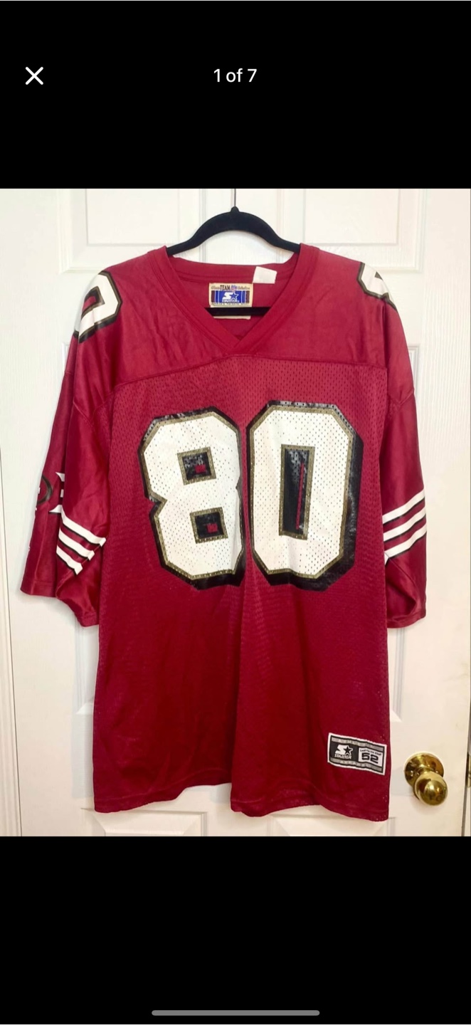 Starter Jerry Rice San Francisco 49ers Jersey- Size 52- XL