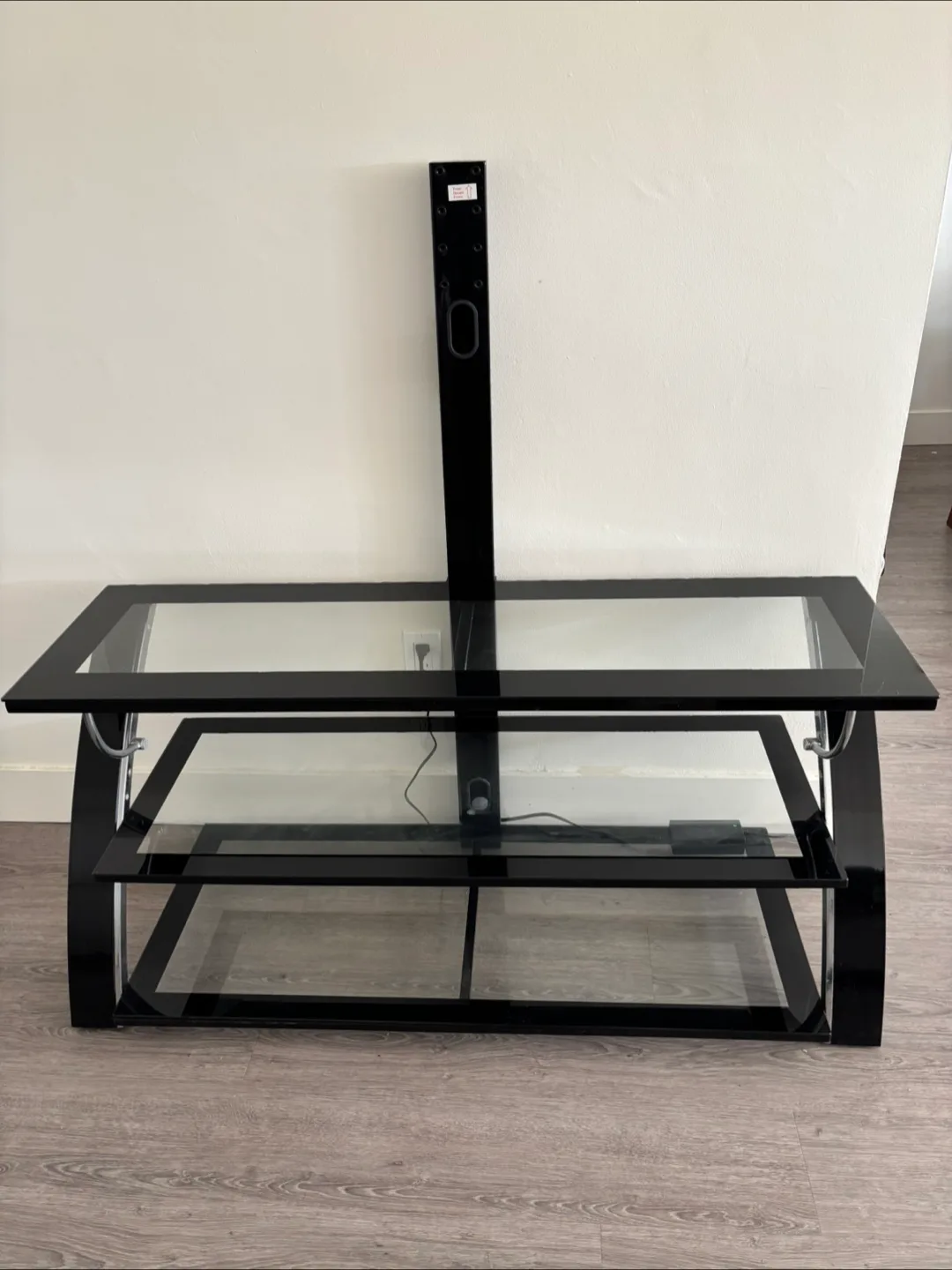 55 inch Black Glass TV Stand thumbnail