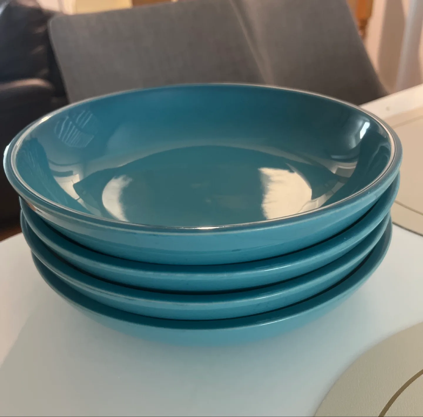 Le Creuset Teal Pasta Bowls (Set of 4) thumbnail