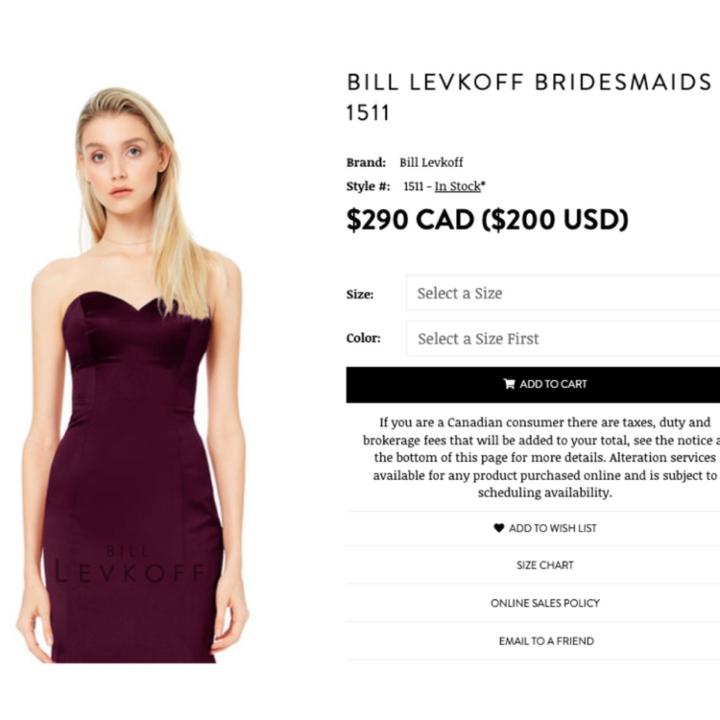 Bill Levkoff Bridesmaid Mermaid Dress - photo 3