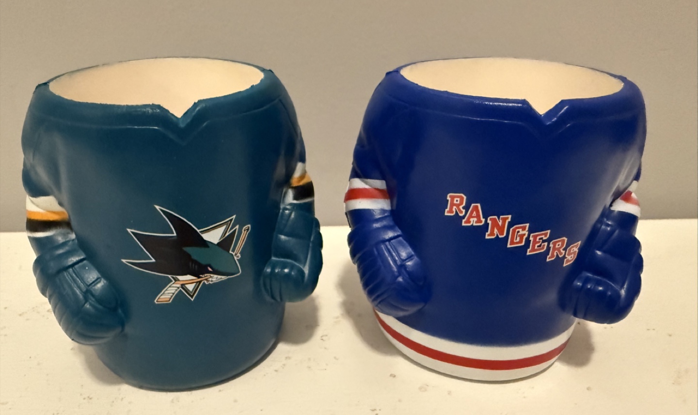 4 Official NHL Beer Can Bottle Foam Jersey Koozies - photo 5