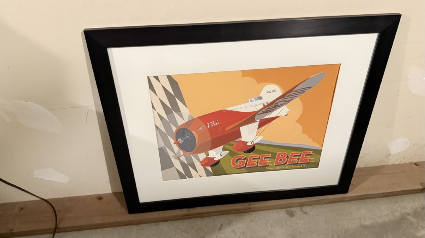 Framed Gee Bee Super Sportster R-1 Print