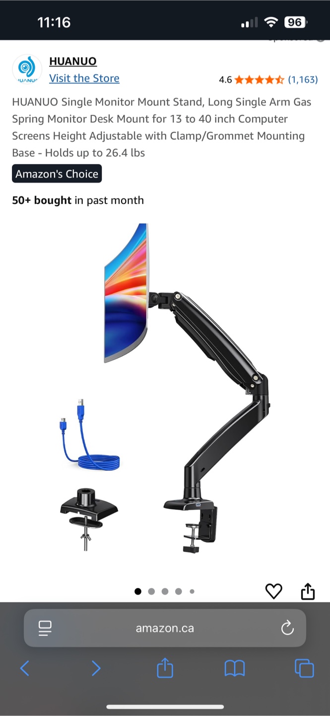HUANUO Monitor desk mount - photo 3