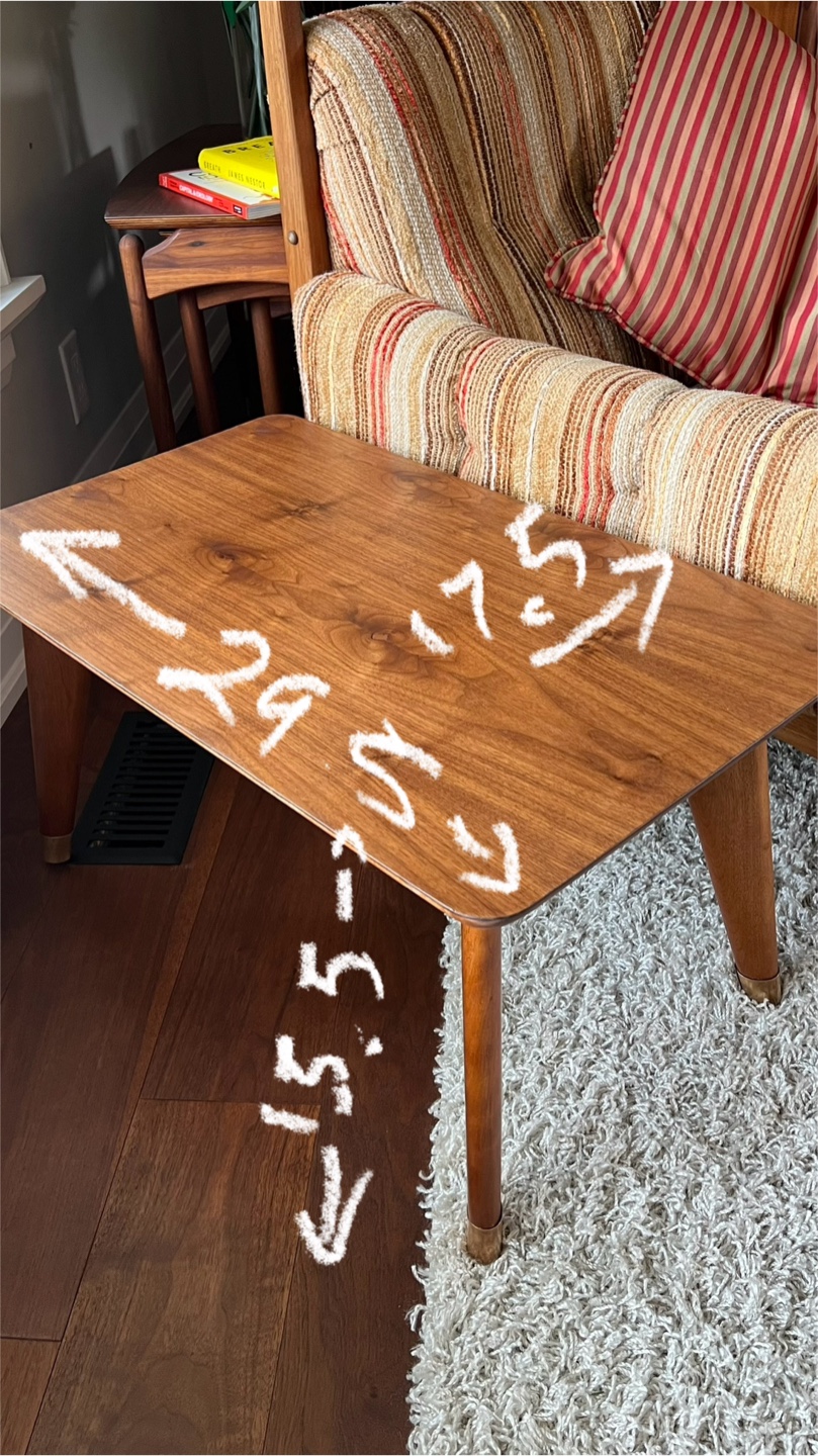 MCM walnut end table - photo 4