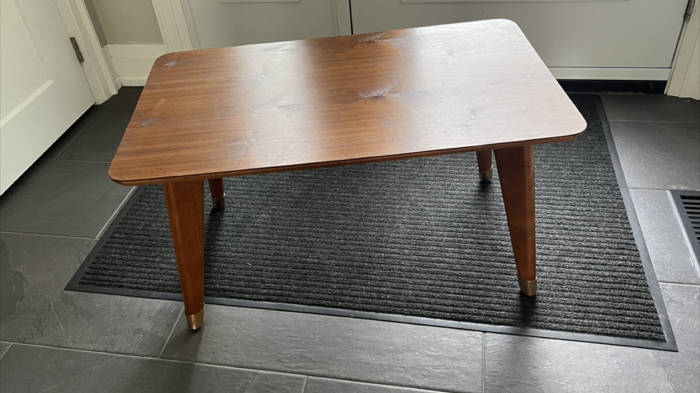 MCM walnut end table - photo 5