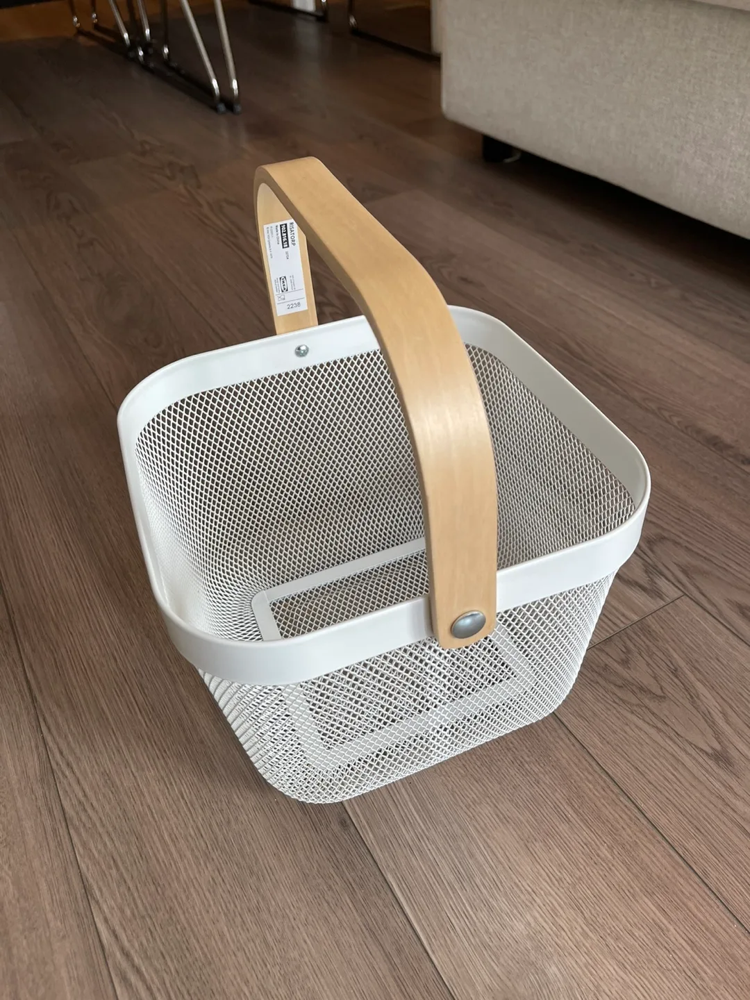 IKEA Risatorp Basket - White/Wood image indicator(2)