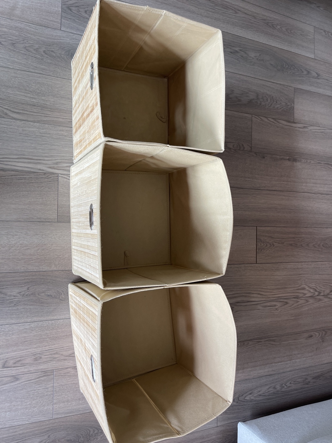 3 Bamboo Storage Bins — fit in IKEA Kallax - photo 2
