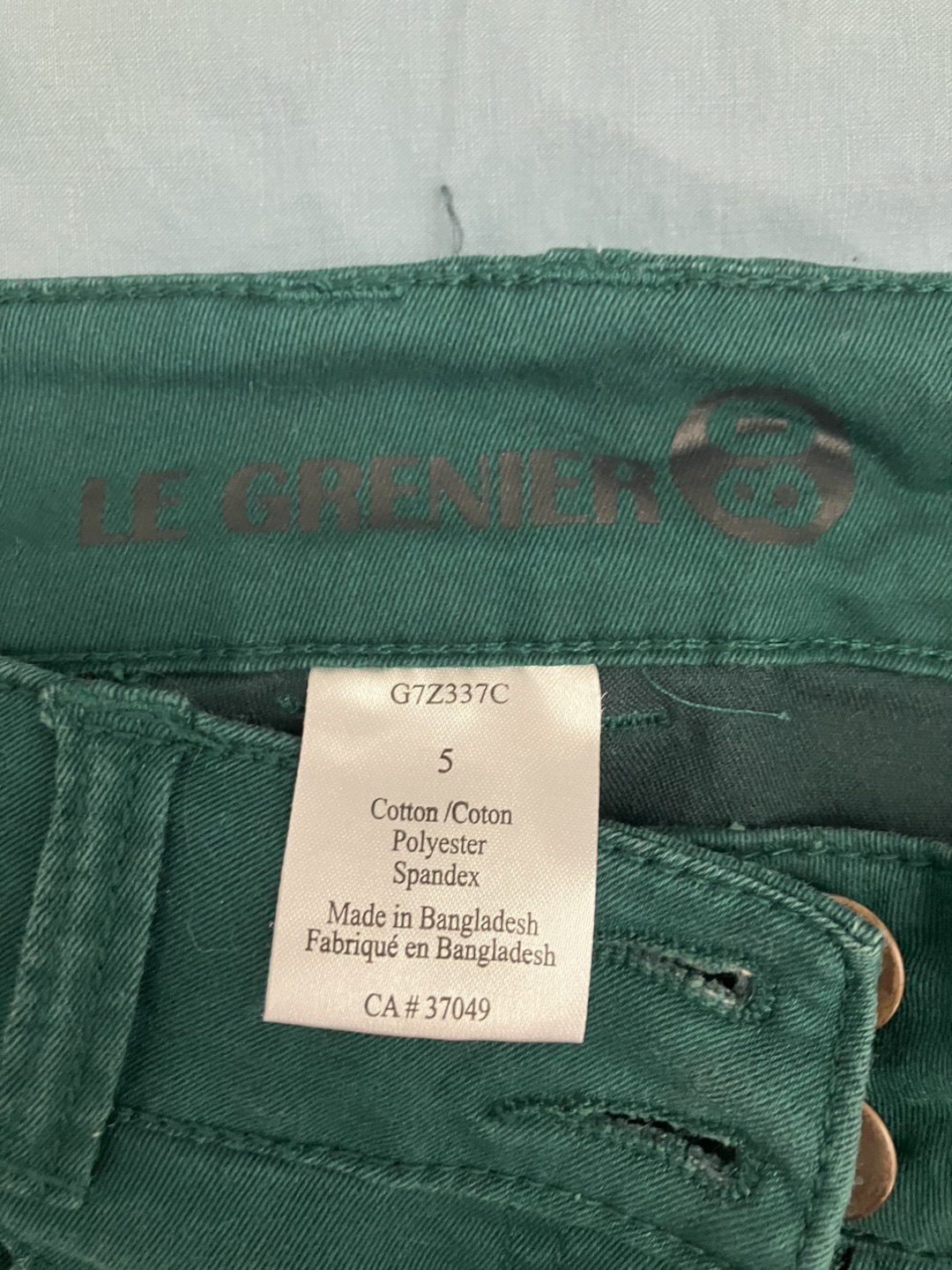 Le Grenier Green Pants - Size 5 - photo 3
