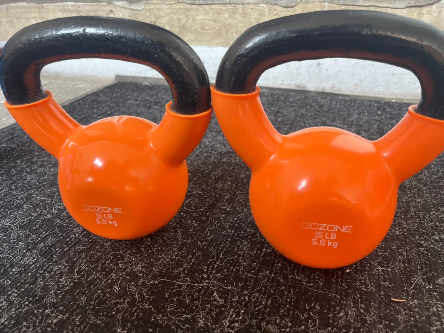 GoZone 15 LB Kettlebell - Orange thumbnail