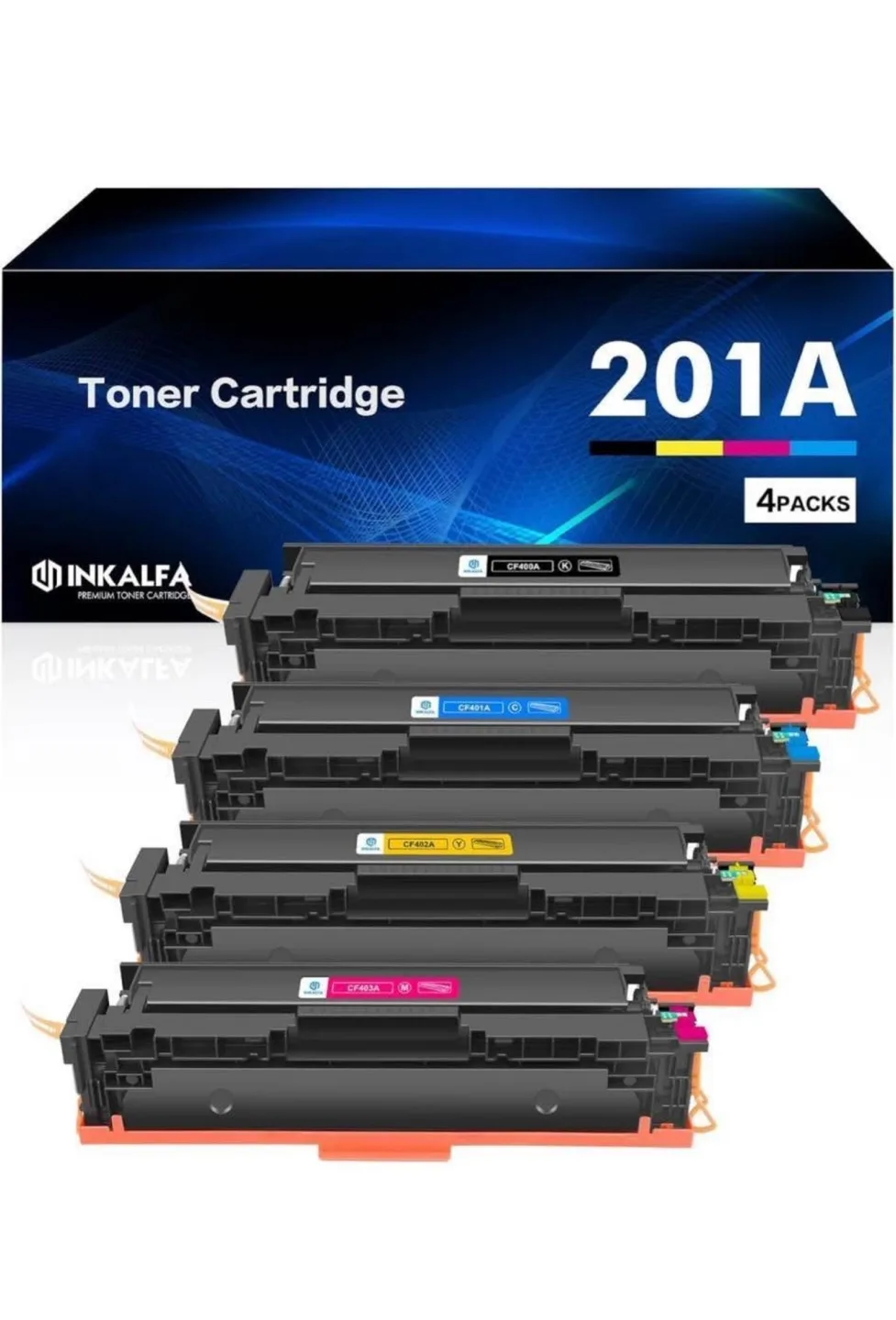 HP LaserJet pro Cartridges 201X 201A HP Toner 4 Pack thumbnail