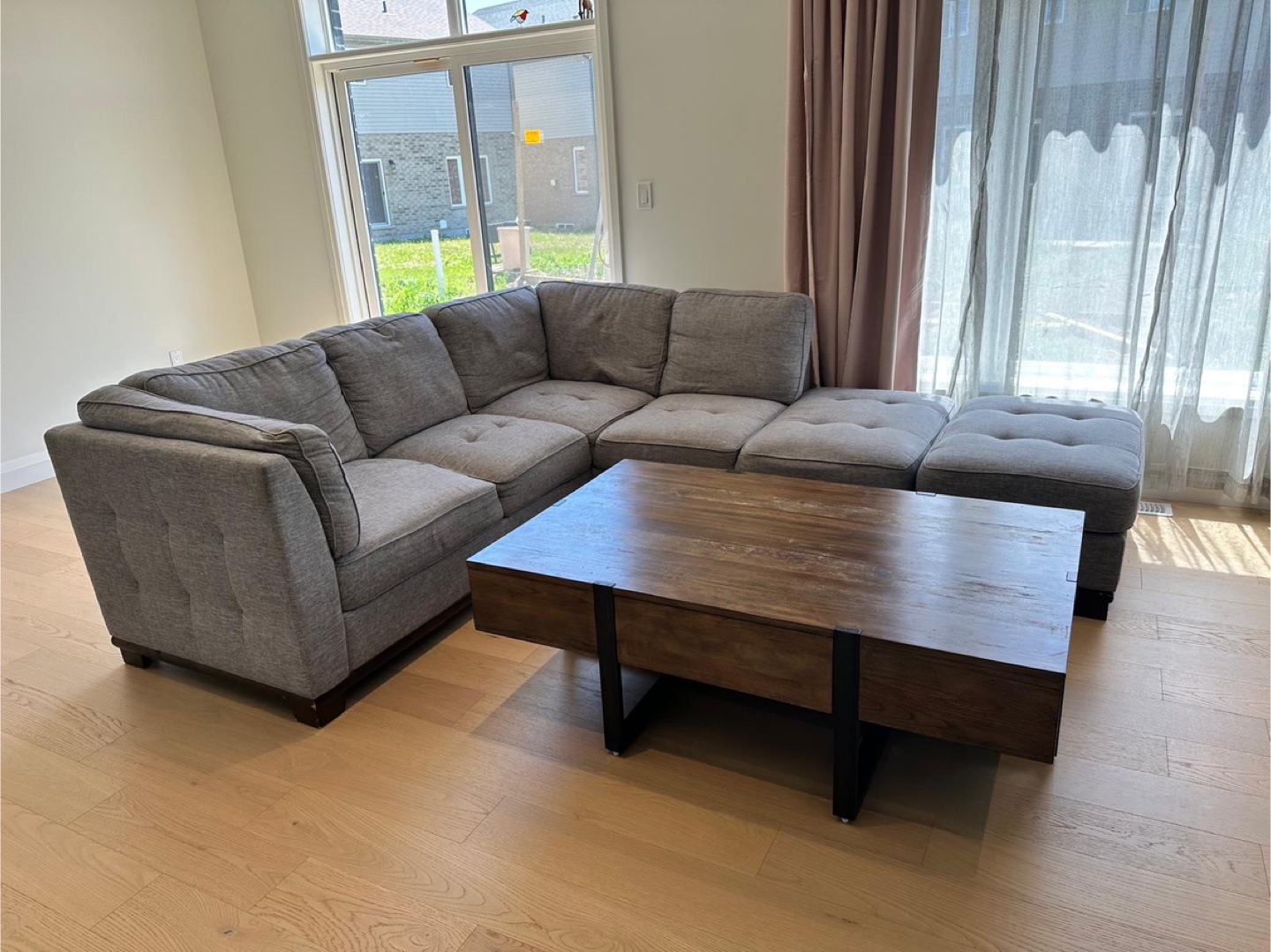 Sectional Sofa and Ottoman