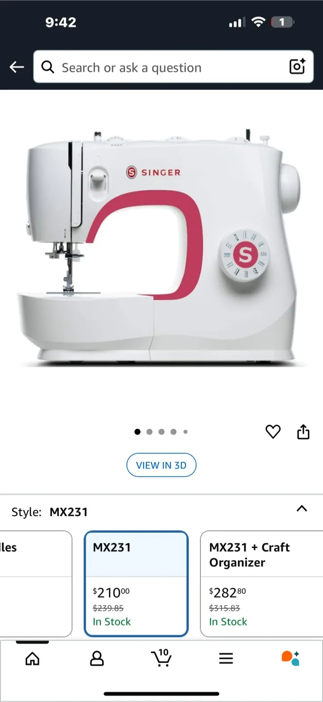 SINGER MX231 Sewing Machine thumbnail
