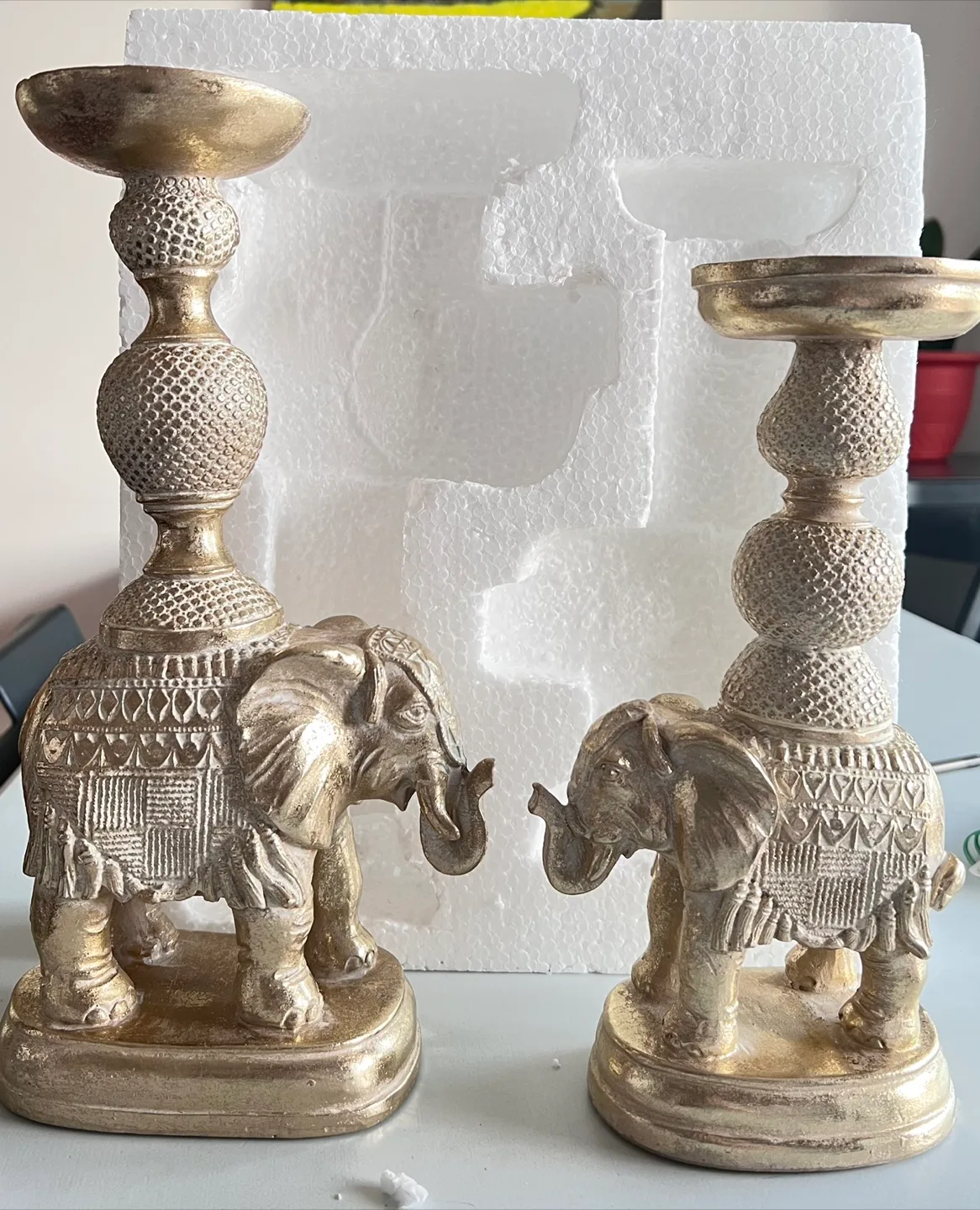 Deco 79 Elephant Candle Holders, Set of 2 image indicator(3)