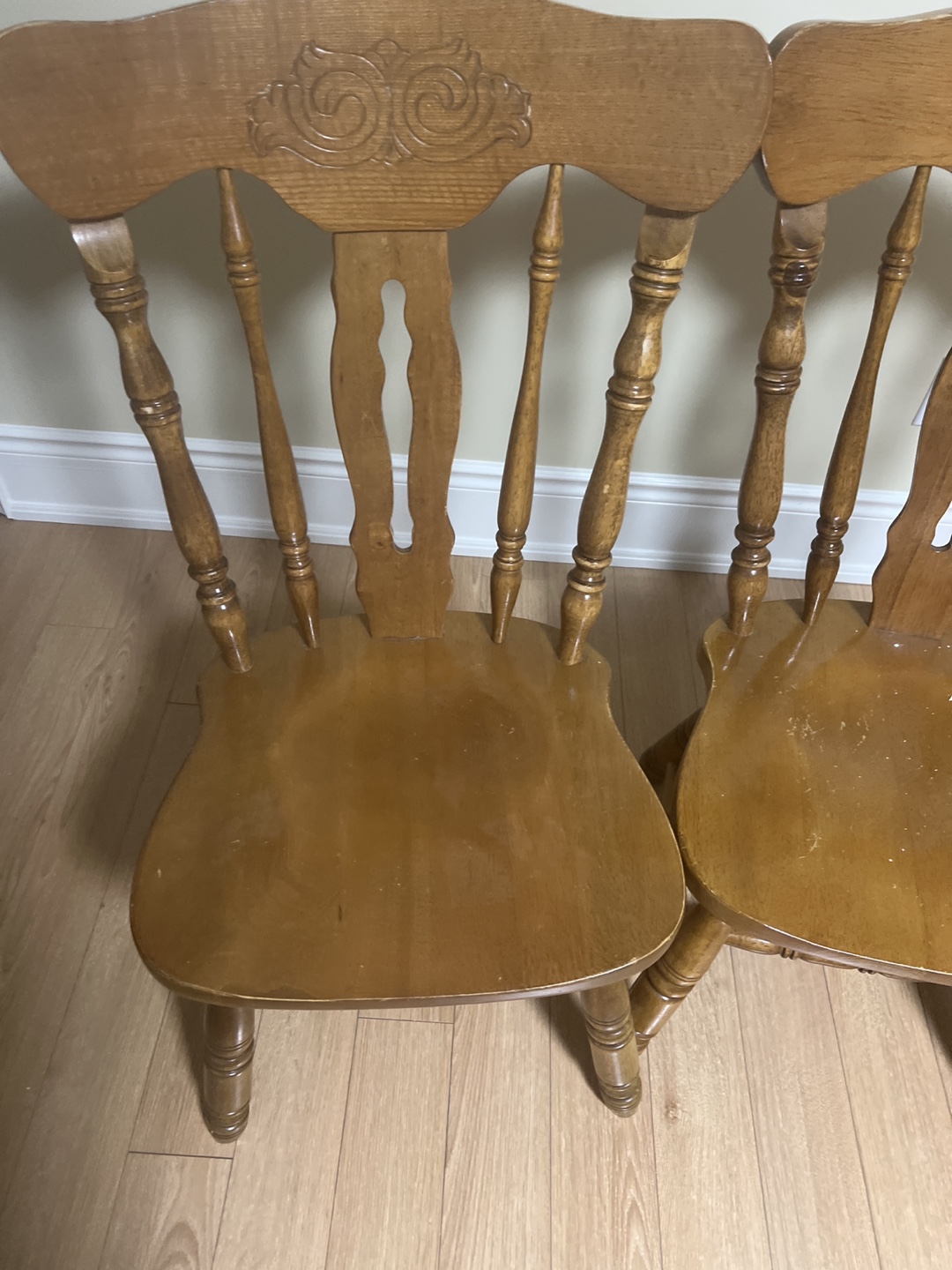 Wooden Dining Chairs - Set of 4