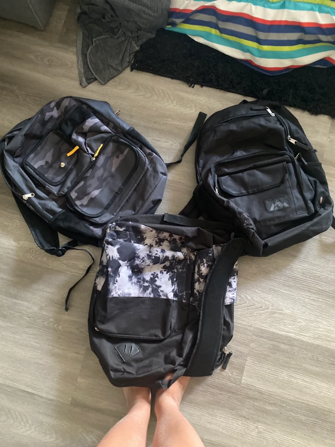 Three Backpacks - Assorted Styles thumbnail