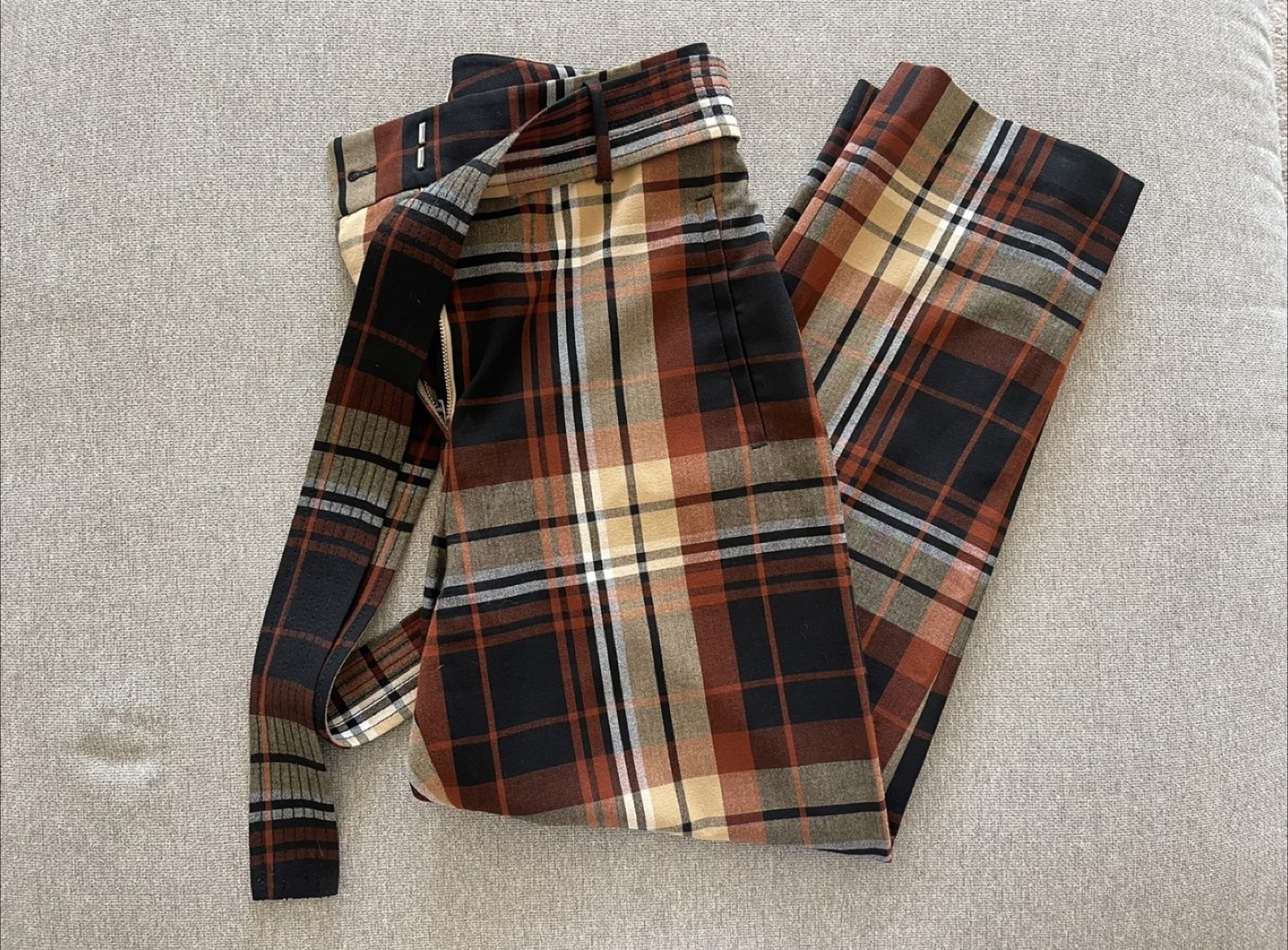 Wilfred Plaid Pants - Size 6