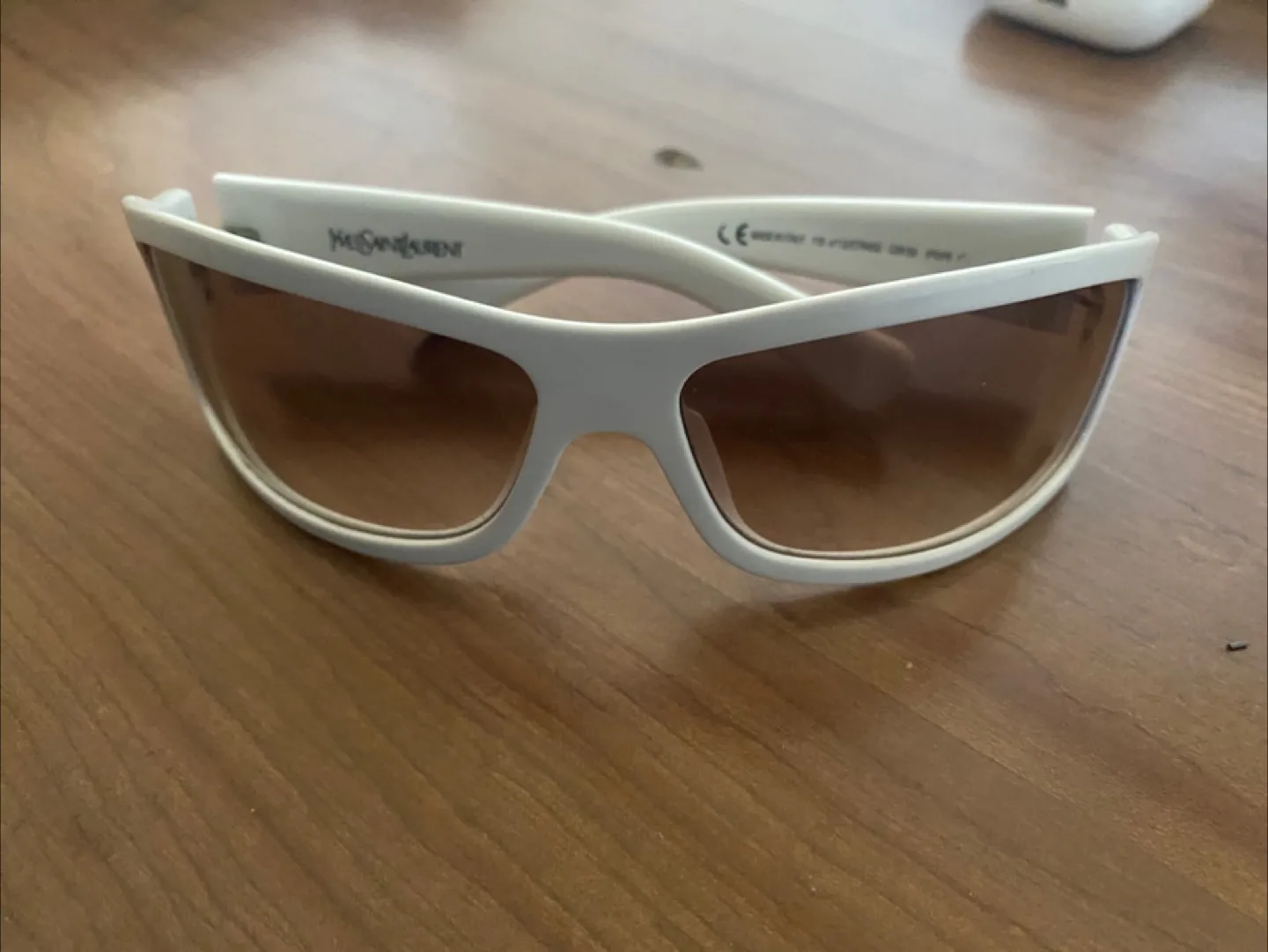 Yves Saint Laurent White Sunglasses