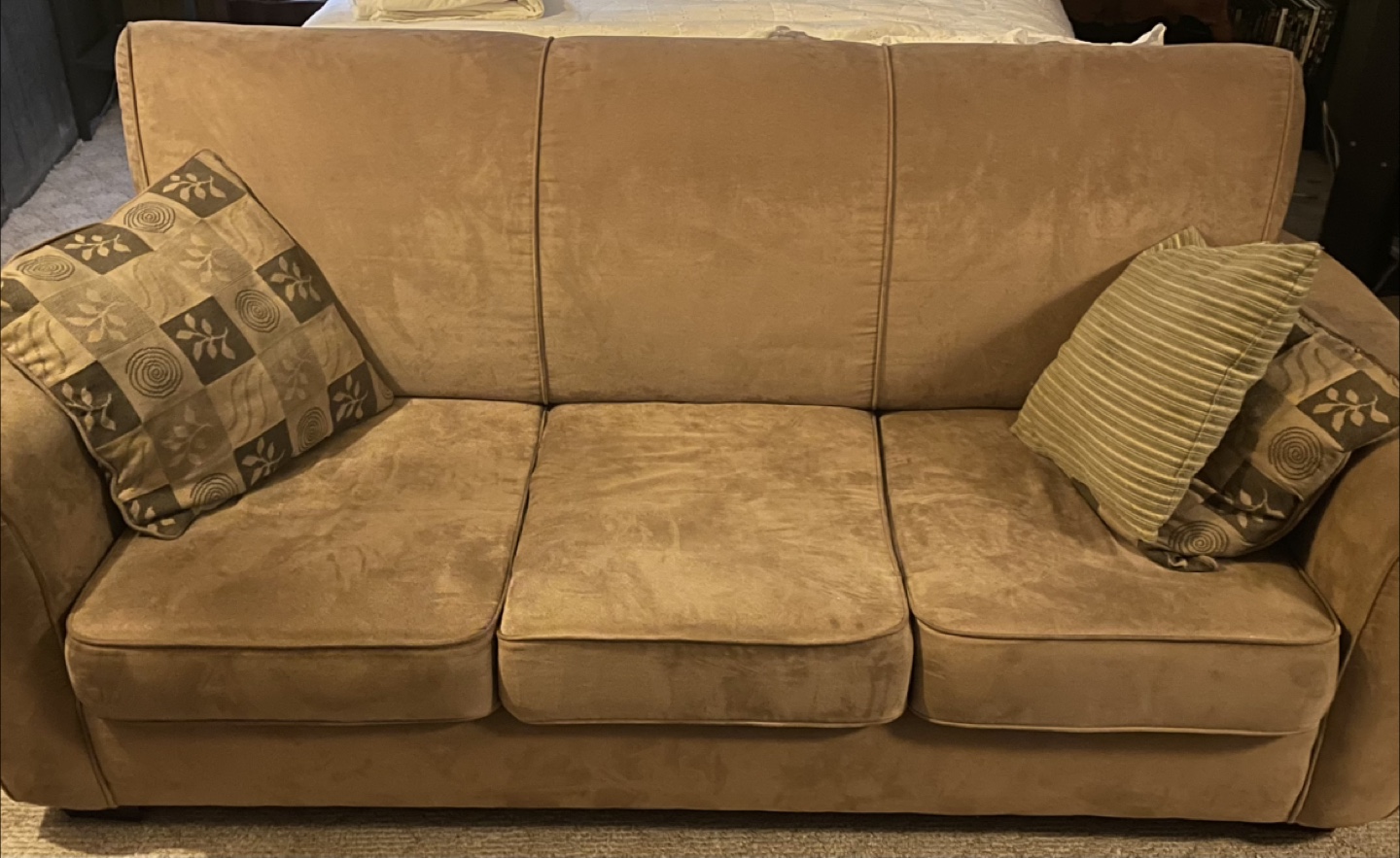 Brown 3-Seat Sofa - photo 2