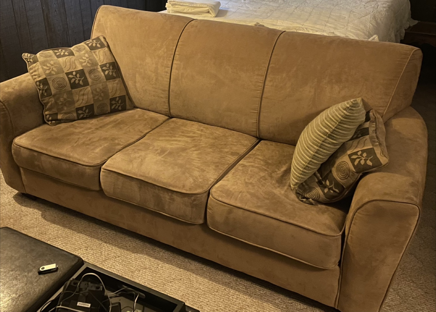 Brown 3-Seat Sofa