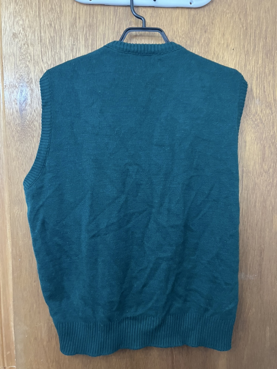 Dark Green Sleeveless Knit Vest - Large/XL - photo 2