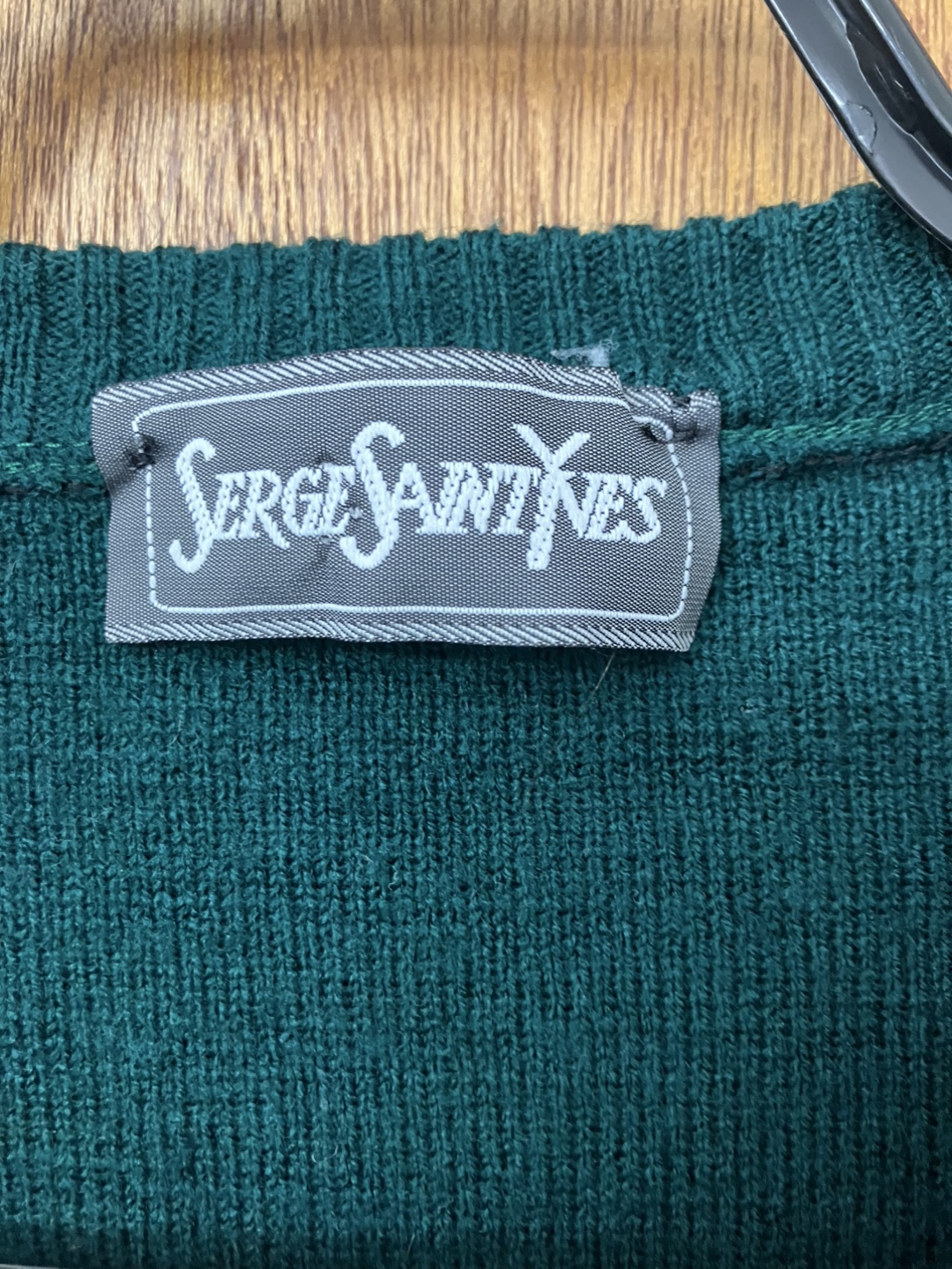 Dark Green Sleeveless Knit Vest - Large/XL - photo 3