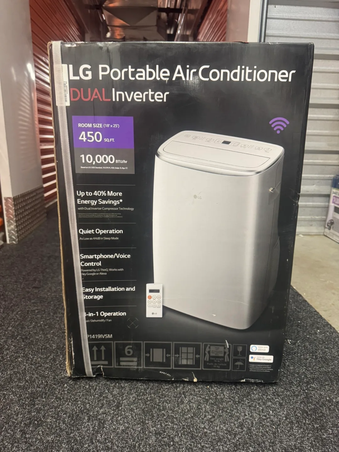 LG Portable Air Conditioner Dual Inverter - 450 sq.ft. thumbnail