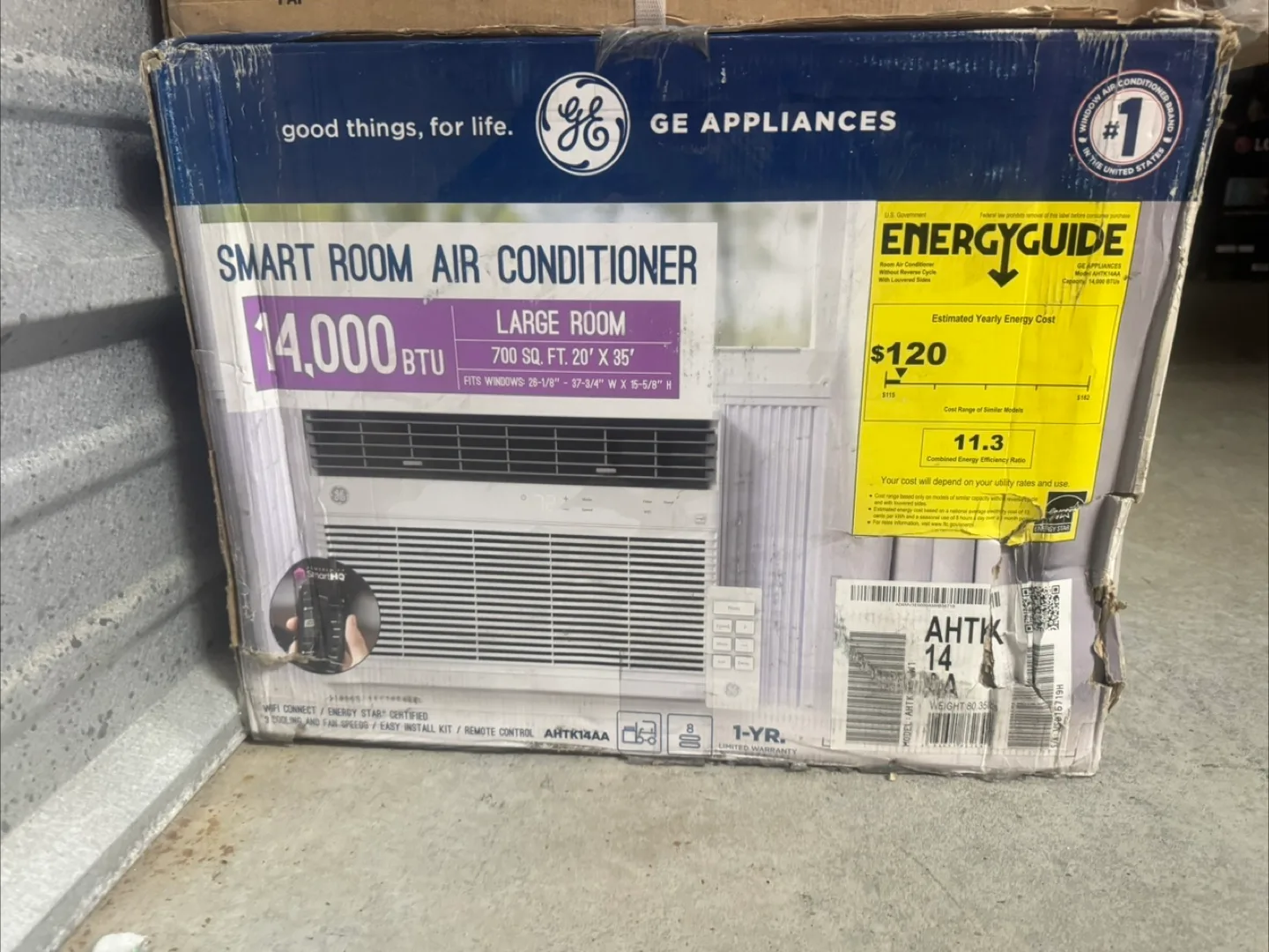 GE 14,000 BTU Smart Room Air Conditioner thumbnail