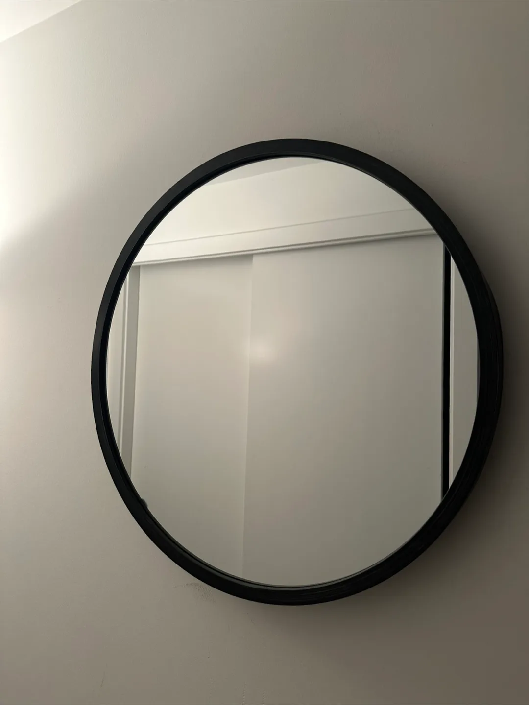 Round Black Framed Mirror thumbnail
