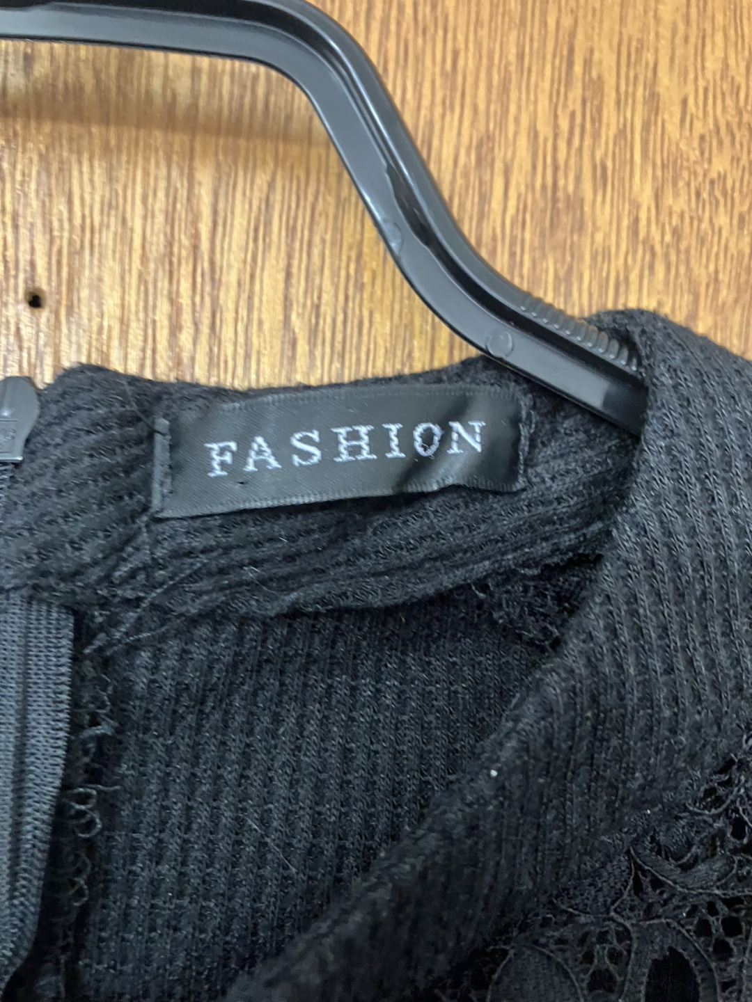Black Partly Lace shirt — Medium - photo 3