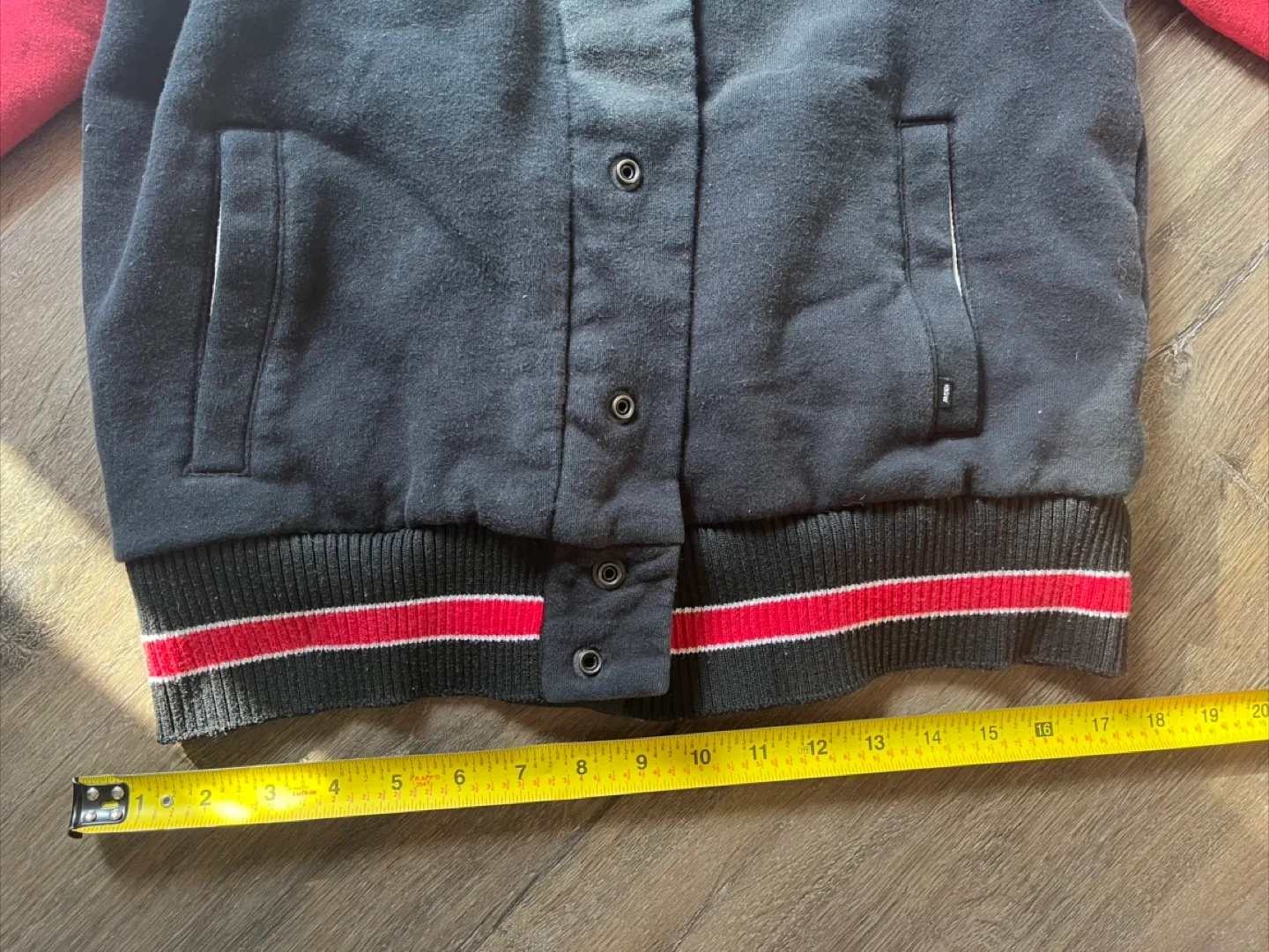 Krew Varsity Jacket, Black and Red image indicator(5)