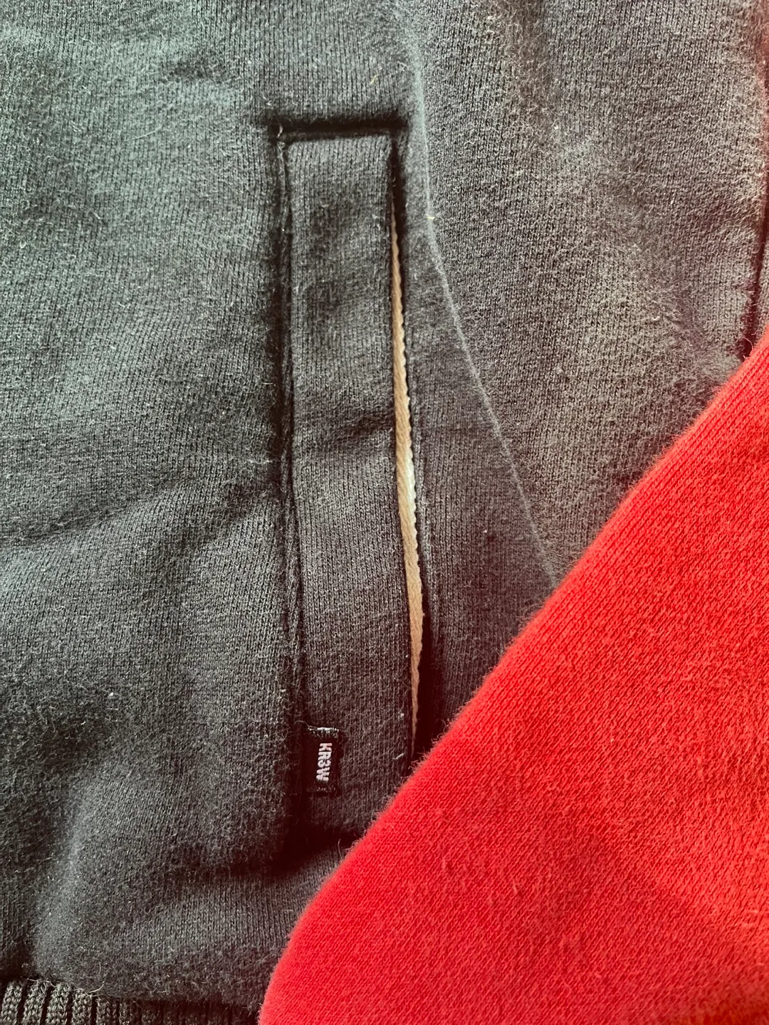 Krew Varsity Jacket, Black and Red image indicator(3)