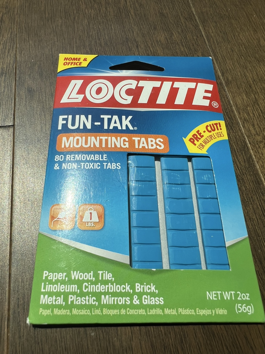 Loctite Fun-Tak Mounting Tabs - 80 Removable Tabs