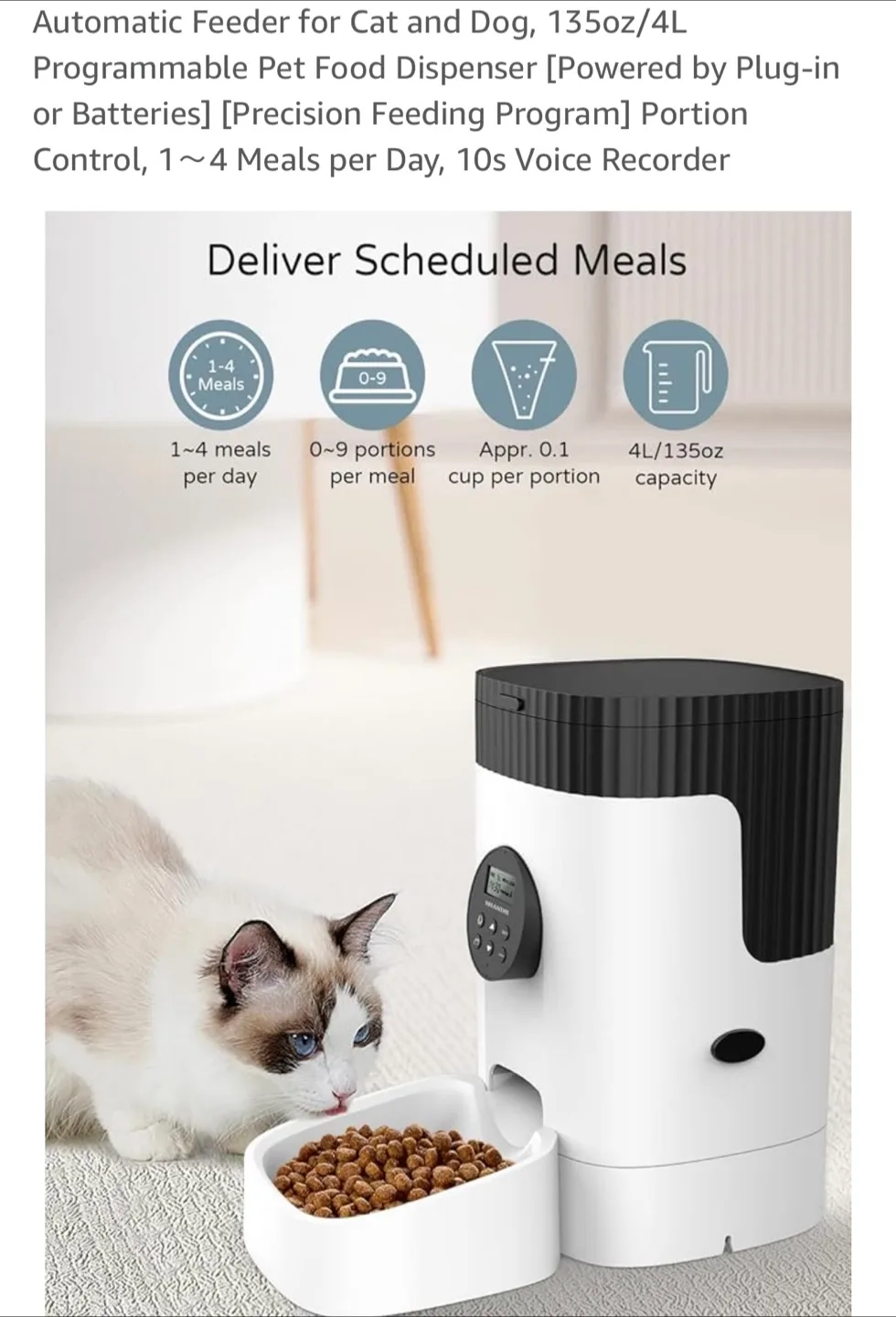 Automatic Pet Food Dispenser ( lowest price! Moving sale) image indicator(3)