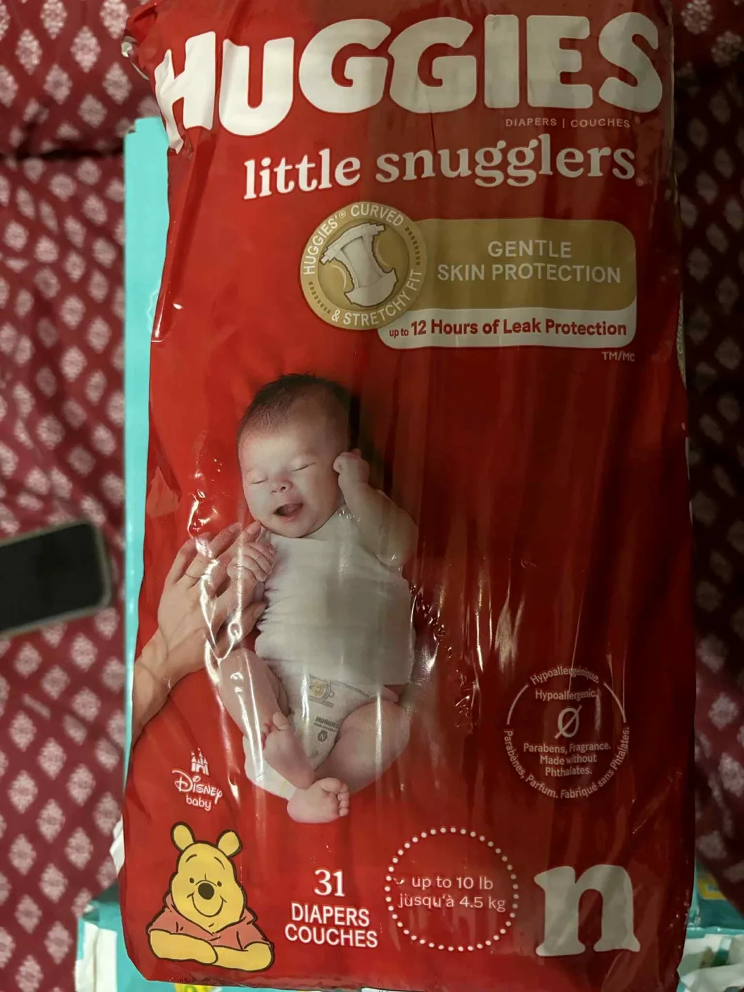 Pampers Swaddlers & Huggies Little Snugglers Diapers, N Size