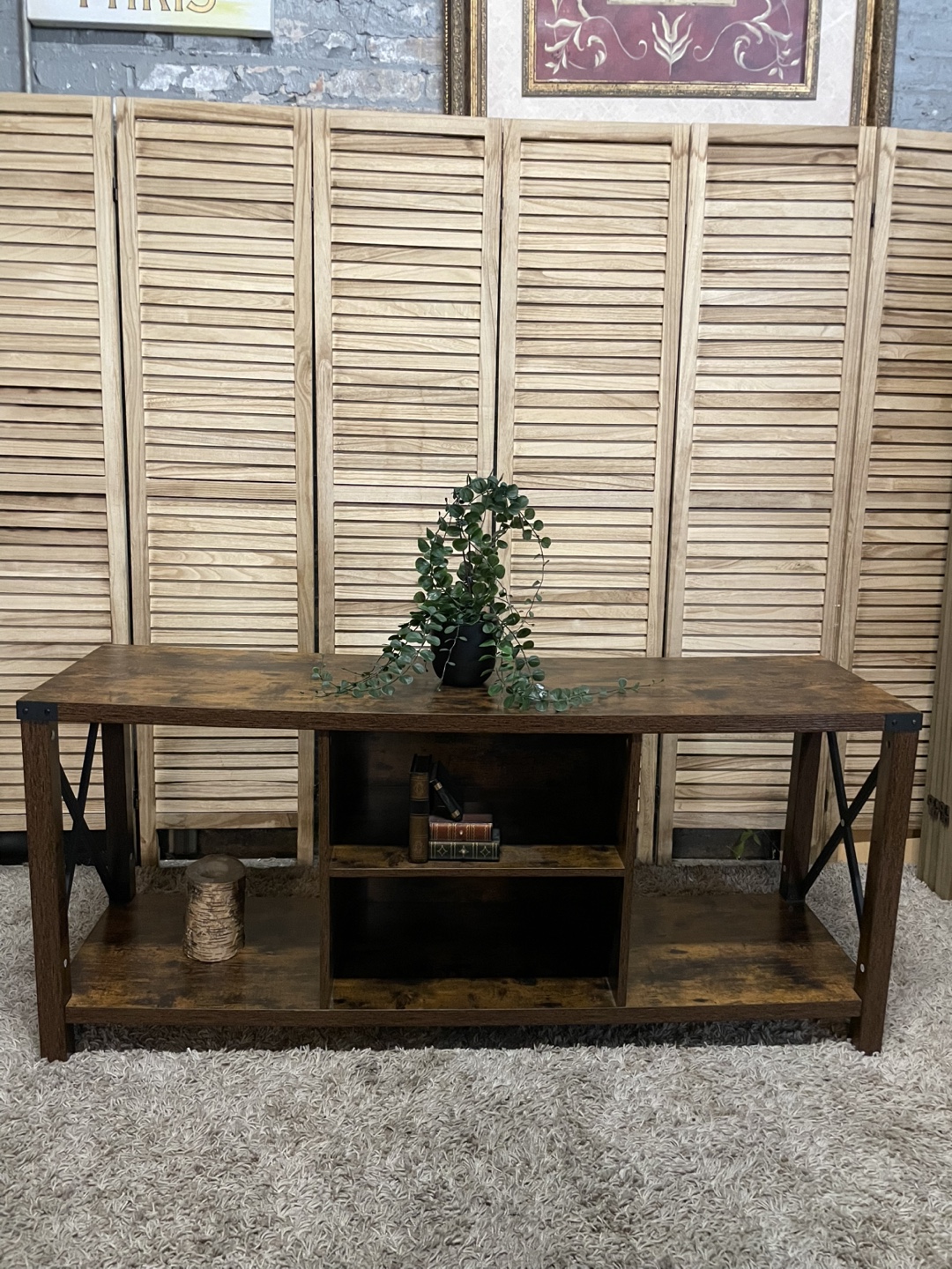 Rustic Brown TV Stand - photo 2