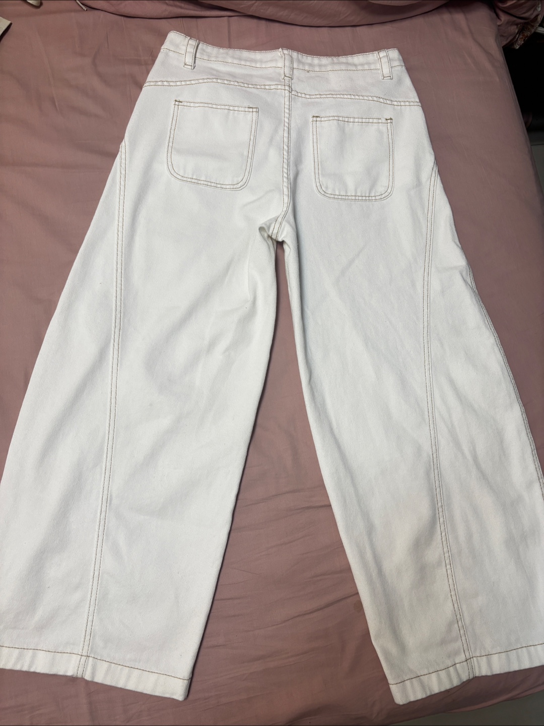 Brand New Loose White Denim jean - photo 2