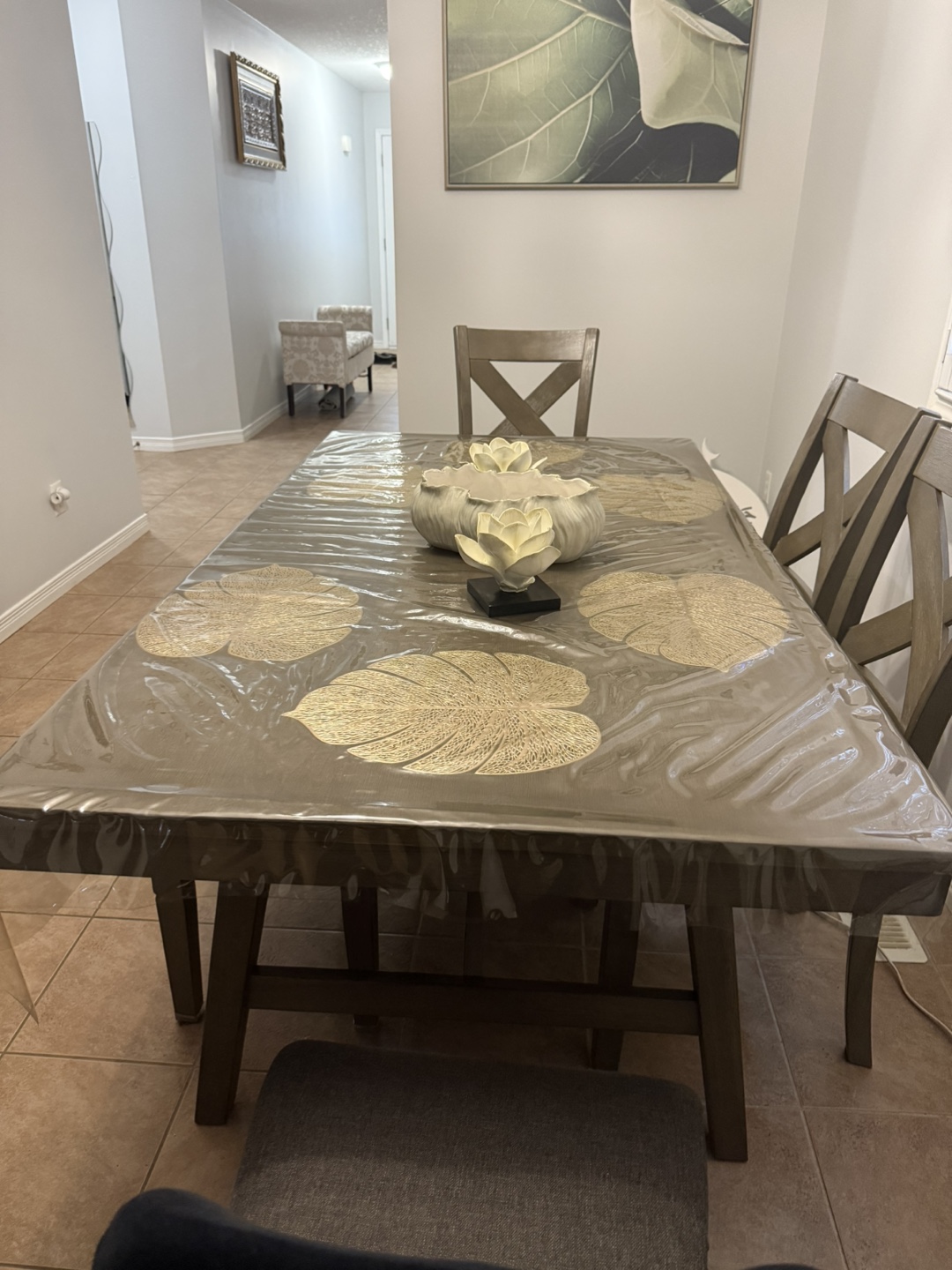 Dining Table Set with 4 Chairs and Bench - photo 5