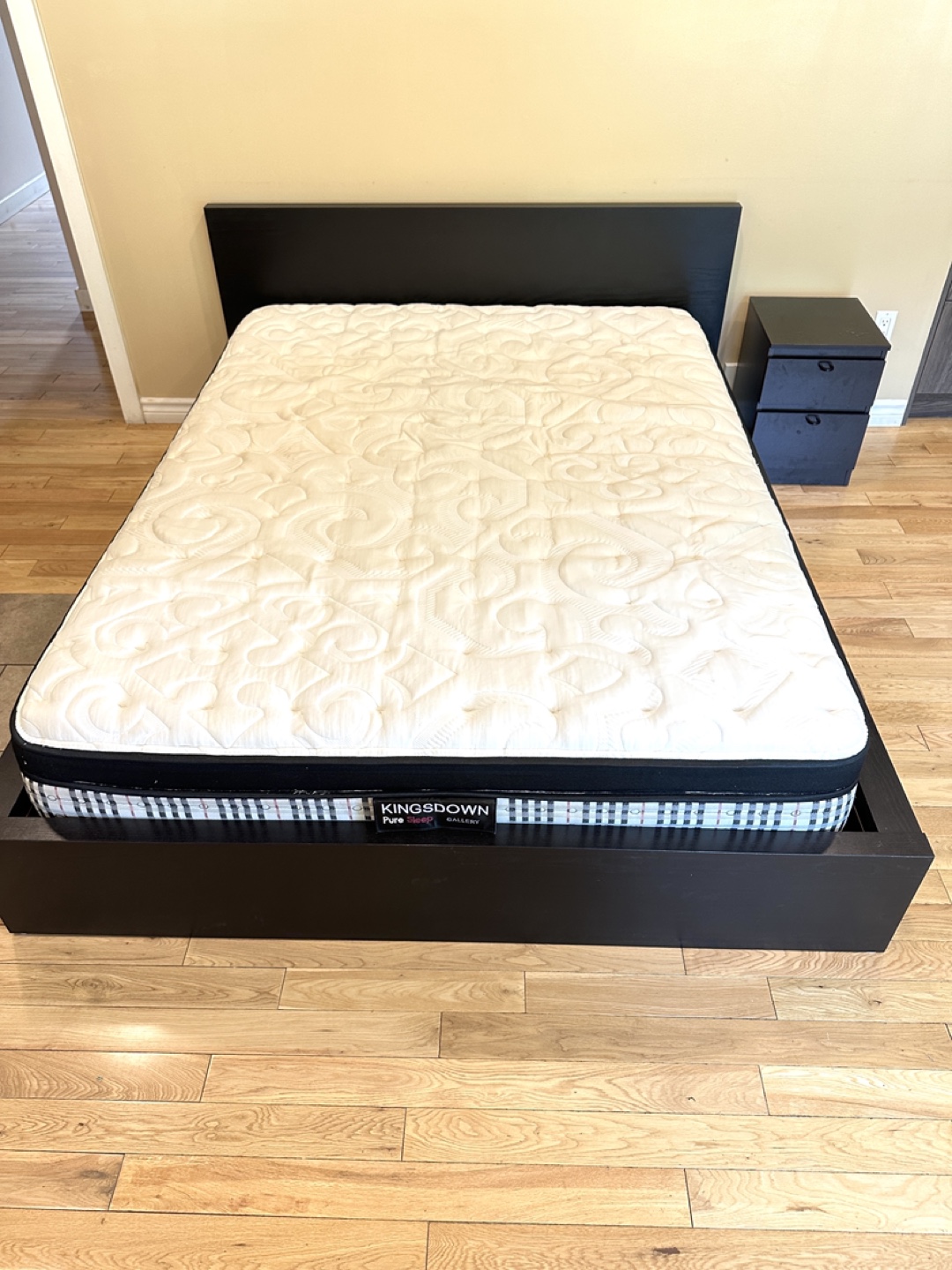 IKEA Malm Queen Size Bed Set with Night Stand (CAN DELIVER)