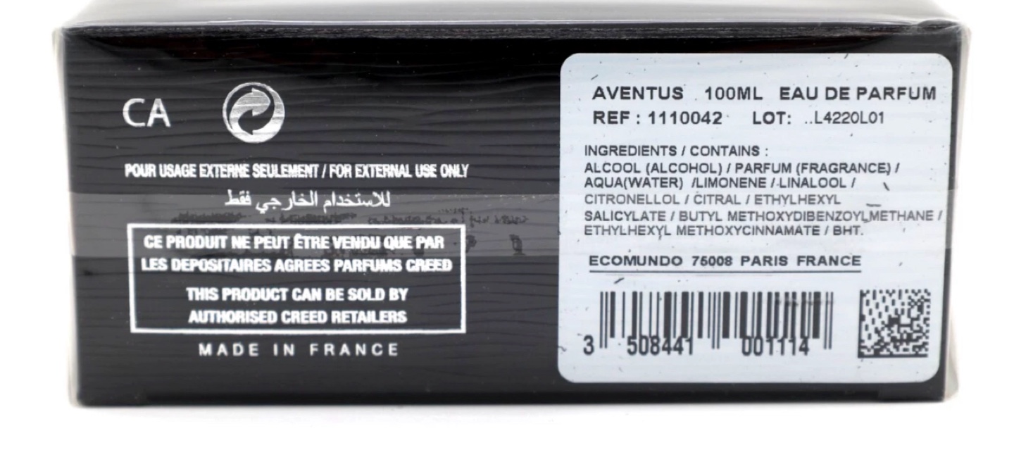 Creed Aventus 100ml Eau de Parfum - New - photo 5