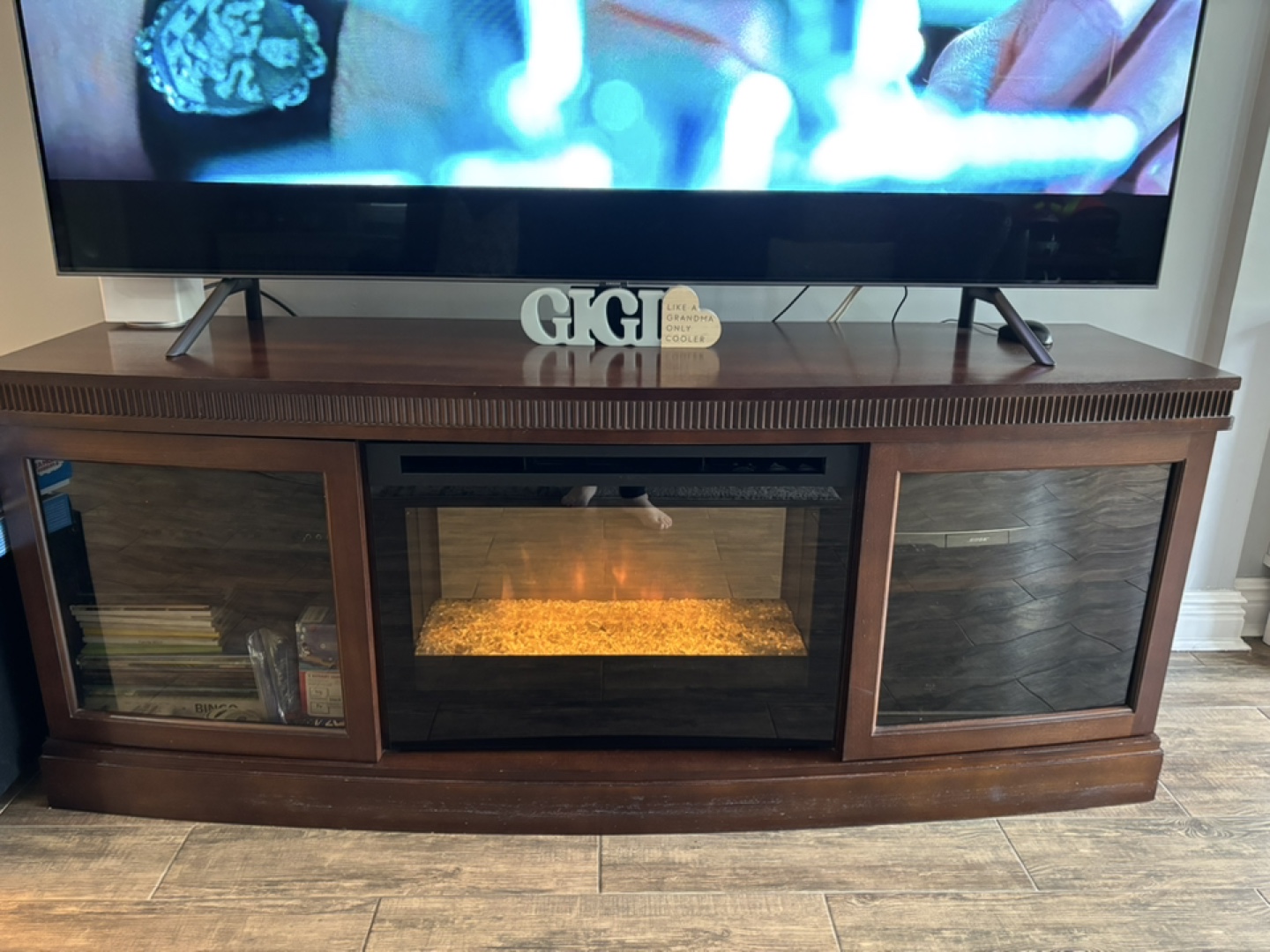 Fireplace TV Stand with artificial fire